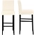 billiga Matstolsöverdrag-2 st stretch svart barstol pubstol överdrag vit pallöverdrag disk svart för matsal café barstol jacquardtyg med resårbotten