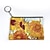 tanie Portfele-Damskie Portfel Futerał na klucze Portmonetka na monety Portfel na karty kredytowe Skóra PU Zakupy Codzienny Zamek Nadruk Duża pojemność Wodoodporny Lekki 3D Kwiat Lampka zmieniająca kolory Halloween