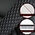 ieftine Interior DIY Auto-pernă anti-alunecare pentru mașină pentru adulți husă scurtă de pluș pentru centură de siguranță interior protector de pernă pentru centură de siguranță reutilizabilă 3d design romb