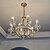 cheap Candle-Style Design-Modern Clear Crystal Chandelier Adjustable 1/6/8 Lights Crystal Glass Flush Mount Hanging Ceiling Pendant Light Classic Candle Style Lighting Fixture E12/E14 for Bedroom Living Room Hallway Entry 110-240V