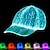 halpa Uutuudet-valokuitukorkki led-hattu 7 värillä valaiseva hehkuva edc baseball-hatut usb-lataus syttyvät lippalakit tapahtumajuhla-jouluhattu tapahtumalomiin
