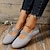 cheap Women&#039;s Flats-Women&#039;s Flats Slip-Ons Plus Size Comfort Shoes Work Daily Solid Color Summer Flat Heel Round Toe Casual Minimalism Tissage Volant Loafer Black Pink Light Grey