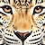 halpa tyttöjen 3d t-paidat-Tyttöjen 3D Kuvitettu Eläin Leopardi T-paita Lyhythihainen 3D-tulostus Kesä Kevät Aktiivinen Muoti Katutyyli Polyesteri Lapset 3-12 vuotta ulko- Kausaliteetti Päivittäin Normaali