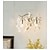 abordables Apliques de pared de cristal-Luz de pared de cristal de sauce interior k9 luz de pared de lujo 32cm arte creativo aplique de pared para sala de estar hotel pasillo, dorado 110-240v