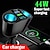 cheap Bluetooth Car Kit/Hands-free-QC3.0 Car Charger 12V/24V Dual USB Power Adapter Car Cigar Lighter Socket Type-C+QC3.0+2.4A Blue LED Digital Display 120W