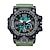 levne Digitální hodinky-Muži Digitální hodinky Velký ciferník Venkovní Sportovní Módní Svítící Kalendář VODĚODOLNÝ Silikon Hodinky