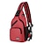 cheap Bookbags-1Pc Crossbody Backpack Chest Bag with Earphone Hole Travel Backpack Multi-Functional Rucksacks Back School Bag, Back to School Gift