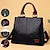 cheap Handbag &amp; Totes-Women&#039;s Handbag Shoulder Bag PU Leather Outdoor Daily Large Capacity Waterproof Durable Letter Black / Red Black &amp; Yellow