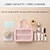 cheap Cosmetic Bags &amp; Cases-Men&#039;s Women&#039;s Handbag Makeup Bag Cosmetic Bag PVC PU Leather Holiday Beach Travel Zipper Large Capacity Waterproof Breathable Letter Black White Pink
