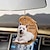 ieftine Pandative Auto și Ornamente-drăguț câine cu aripă de înger pentru totdeauna în inima mea ornament agățat desen animat pandantiv drăguț geantă de mașină pandantiv ornamente de mașină pentru oglinda retrovizoare decor interior