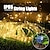 olcso LED szalagfények-napelem cső zsinór lámpa 7/12/20m 50/100/200 led 8 mód vízálló kültéri led rézdrót lámpák kerti dekor lámpához esküvői party fa karácsony halloween ünnep dekorációs világítás
