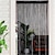 levne Záclony makrame a řetězce-provázková záclona dveřní záclona střapce korálkový kuratin, boho makramé záclona posuvné dveře svatební gobelínová dekorace, oddělovač místnosti pro pergolu venkovní terasu