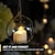 baratos Luzes decorativas-luzes de chá led 12 pacotes luzes de chá brancas quentes cintilantes velas operadas por bateria para decoração de casamento de festa de aniversário de halloween natal
