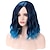 cheap Costume Wigs-Blue Wig Short Curly Wig Mix Blue Bob Wig Charming Women Girls Beach Wave Wigs Blue Wigs for Cosplay Costume Party