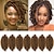 halpa Virkatut hiukset-marley hiukset 10 tuumaa 7 pakkausta valmiiksi erotetut joustavat afro-kierretyt hiukset marley kierre hiukset letityksille tekoloksille virkatut hiukset esipörröidyt jousikierretyt synteettiset