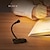economico Lampade da lettura-mini lampada da tavolo con clip di archiviazione ricarica usb temperatura a 3 colori dimmerabile lampada led mini book clip luce notturna 3w