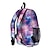 cheap Graphic Print Bags-Women&#039;s Backpack School Bag Bookbag 3D Print Commuter Backpack School Daily Cat Polyester Large Capacity Lightweight Durable Zipper Print Red black Pink Light Purple