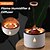 cheap Humidifiers &amp; Dehumidifiers-360ml Volcano Air Humidifier Ultrasonic Aroma Diffuser, Essential Oil Diffusers Electric Atomizer Volcanic Fire 3D Flame 2 Color Led Light Ning Lamp, Jelly Fish Cool Mist Spray For House Living Room Office Yoga