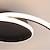 abordables Luces de techo regulables-luz de techo led lámpara de techo moderna artística metal estilo acrílico oscurecimiento continuo dormitorio acabado pintado luces 110-240v solo regulable con control remoto 85-265v