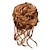 preiswerte Chignons/Haarknoten-Zerzaustes Hochsteckfrisur-Haarteil mit unordentlichem Dutt: lockiges Haardutt, gewellte Pferdeschwanz-Haarteile, Haargummis mit elastischem Gummiband
