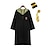 cheap Movie &amp; TV Theme Costumes-Magic Harry Slytherin Hufflepuff Cosplay Costume Outfits Boys Girls&#039; Movie Cosplay Classic &amp; Timeless Yellow Red Blue Christmas Halloween Carnival Shirt Cloak Glasses