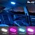 رخيصةأون مصابيح أضواء السيارة الداخلية-ضوء القراءة المغناطيسي للسيارة LED ضوء قراءة السقف الحساس الذي يعمل باللمس ضوء الجو الداخلي للسيارة