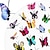 baratos Material de escritório-alfinetes de borboleta de simulação 3d estereoscópicas alfinetes criativos flores decorativas pregos de placa de cortiça para quadros de avisos, fotos, escritório de gráficos de parede, acessórios de