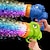 baratos Diversão Ao Ar Livre &amp; Desporto-Brinquedo elétrico automático para armas de bolhas de sabão para presentes infantis portáteis com brinquedos para metralhadoras de bolhas para festas ao ar livre