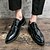 voordelige Heren Oxfordschoenen-Voor heren Oxfords Derby-schoenen Formele Schoenen Jurk schoenen Britse stijl geruite schoenen Zakelijk Casual Brits Bruiloft Dagelijks St. Patrick&#039;s Day Lakleer Ademend Comfortabel Veters Zwart Groen
