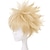 cheap Costume Wigs-Blonde Spiky Short Wig for Men Boys Cosplay Short Blonde Wig Anime Cosplay Wig for Cosplaymaker Mens Wig Wavy Synthetic Wig for Halloween Costume Party