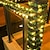 cheap LED String Lights-5M 50Leds Ivy Leaf Garland Holiday Lamp AA Battery Operate Copper Wire LED Fairy String Lights For Christmas Wedding Party Art Decor (Come Without Battery)
