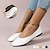 cheap Women&#039;s Flats-Women&#039;s Flats Slip-Ons Dress Shoes Ballerina Barefoot shoes Outdoor Daily Solid Color Summer Low Heel Square Toe Vintage Casual Comfort Faux Leather Loafer Almond Black White