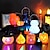preiswerte Halloween Requisitenbeleuchtung-Halloween-Dekoration: Elektronisches Jack-o-Lantern-Kerzenlicht, tragbares Kerzenleuchter-Nachtlicht, Geisterfest-Dekoration, Requisiten-Atmosphären-Layout, geeignet als herbstliche Erntedankfest-Tischdekoration