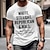 billiga herr 3d-tröja-Herr T-shirt Grafisk Bokstav Rund hals Kläder 3D-tryck Utomhus Dagligen Kortärmad Mönster Vintage Mode Designer