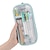 baratos estojos e porta-lápis-Estojo para caneta de malha Easthill com zíper, bolsa transparente para maquiagem, cor, bolsa de cosméticos, bolsa de viagem multiuso, escola, meninas, adolescente, bolsa estacionária transparente,