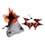 baratos Trajes-Cachorros Gatos Bandanas e chapéus Chapéu Bandana de Aniversário para Cachorro Fantasias Traje de Halloween Fantasias Engraçado Inverno Macio Lavável Confortável Dia Das Bruxas Ao ar livre dia das