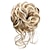billige Hårknuter-rufsete updo rotete bollehår: krøllete hårboller, bølgete hestehale-hårstykker, hårsnurrer med elastisk gummibånd
