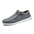 cheap Men&#039;s Sneakers-Men&#039;s Sneakers Casual Shoes Moccasin British Style Plaid Shoes Light Soles Casual British Daily Office &amp; Career Canvas Breathable Comfortable Elastic Band Dark Grey Blue Khaki Spring Fall