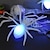 abordables Lumières d&#039;Halloween-halloween araignée lustre led veilleuse rougeoyante fausse araignée décoration murale intérieur extérieur accessoires hantés décoration de fête