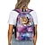 cheap Graphic Print Bags-Women&#039;s Backpack School Bag Bookbag 3D Print Commuter Backpack School Daily Cat Polyester Large Capacity Lightweight Durable Zipper Print Red black Pink Light Purple