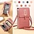 olcso univerzális telefontáska-női táskák puha bőr pénztárcák érintőképernyős mobiltelefon pénztárca keresztben vállpántos kézitáska női olcsó női táskák