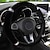 cheap Steering Wheel Covers-StarFire Universal 37-38Cm Diameter Soft Plush Rhinestone Car Steering Wheel Cover Interior Accessories Steering-Cover Car-styling