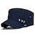 זול כובעים לגברים-בגדי ריקוד גברים כובע מצחייה שטוח כובע צבאי כובע צוערים שחור כחול עמוק כותנה נסיעות סגנונות חוף בָּחוּץ חופשה אחיד מתכווננת