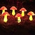 Недорогие Подсветки дорожки и фонарики-Солнечные наружные водонепроницаемые садовые грибные фонари, 6 светодиодов, 8 режимов освещения, сад, газон, двор, вилла, дорожка, патио, пейзаж, праздничное украшение, свет