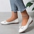 cheap Women&#039;s Flats-Women&#039;s Flats Dress Shoes Ballerina Comfort Shoes Outdoor Daily Solid Color Summer Bowknot Flat Heel Round Toe Elegant Vintage Casual PU Loafer Black White Beige