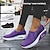 Χαμηλού Κόστους Γυναικεία Sneakers-Γυναικεία Αθλητικά Παπούτσια Slip-Ons Σφήνες με σφήνα Μεγάλα Μεγέθη Παπούτσια Άυξησης Ύψους ΕΞΩΤΕΡΙΚΟΥ ΧΩΡΟΥ Καθημερινά Συμπαγές Χρώμα Επίπεδο Τακούνι Στρογγυλή Μύτη Μοντέρνα Ανατομικό Μινιμαλισμός