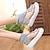 voordelige Damessandalen-Dames Sandalen Comfortabele schoenen Dagelijks Effen Kleur Zomer Platte hak Open teen Modieus minimalisme Leegloper Zwart Wit Bruin