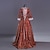 Χαμηλού Κόστους Ιστορικές &amp; Vintage Στολές-Ροκοκό Βικτοριανό 18ος αιώνας Vintage Φόρεμα Φορέματα Κοστούμι πάρτι Χορός μεταμφιεσμένων Φόρεμα χορού Μαρία Αντωνιέτα Μεγάλα Μεγέθη Γυναικεία Κοριτσίστικα Ζακάρ Βραδινή τουαλέτα Απόκριες