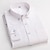 cheap Men&#039;s Dress Shirts-Men&#039;s Light Blue White Dark Navy Long Sleeve Plaid / Striped / Chevron / Round Shirt Collar All Seasons Office &amp; Career Daily Wear Clothing Apparel Print
