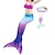 levne Plavky-dětské dívčí pětidílné plavky plážové duhové roztomilé plavky jednoploutvové 3-10 let léto fialové